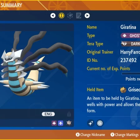 100iv Giritina Shiny SV trade