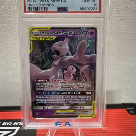 MEWTWO & MEW GX ( TAG TEAM ) PSA 10