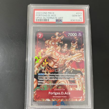 OP02 Alt art Portgas  D.Ace PSA10