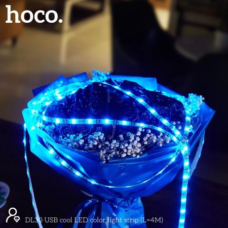 Hoco DL30 USB LED Strip Light With Remote 4 Meters