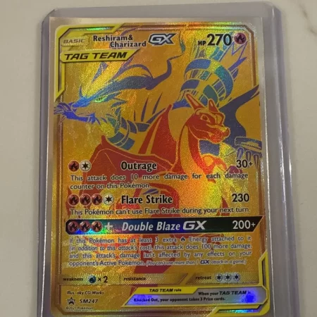 Pokemon TGC Reshiram & Charizard GX #SM247 Pokemon Promo