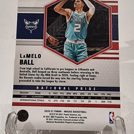 2020-21 Panini Mosaic Lamelo Ball National Pride Rookie Hornets RC