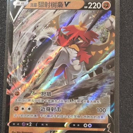 Hisuian Decidueye V 049/066 Astral Radiance Full Art Rare Pokemon Card  Chinese pokemon card