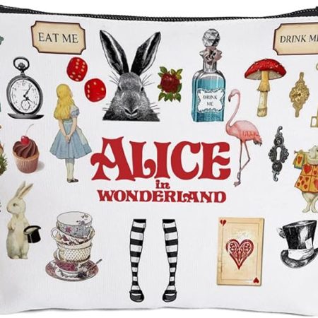 Alice in Wonderland Makeup Bag