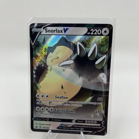 Snorlax V 141/202 - Sword & Shield NM Ultra Rare Pokémon Card