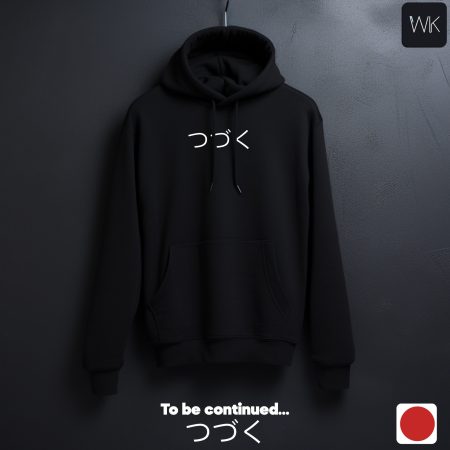 WK To be continued Black turkish hoodie