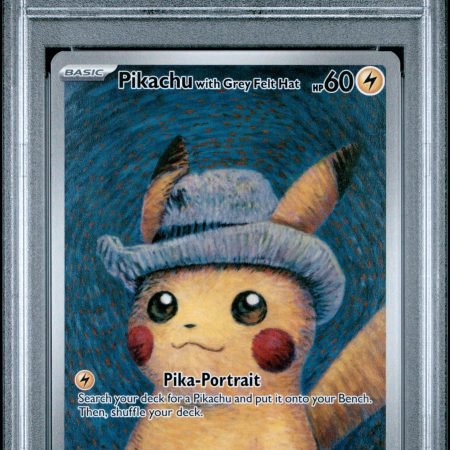 Pikachu with Grey Felt Hat Van Gogh