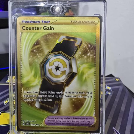 Counter Gain - 249/191 Surging Sparks - Secret Gold Full Art - Pokemon TCG NM/M