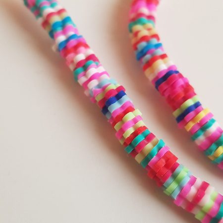 Multicolour flower beads