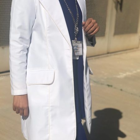 Lab coat off white lining