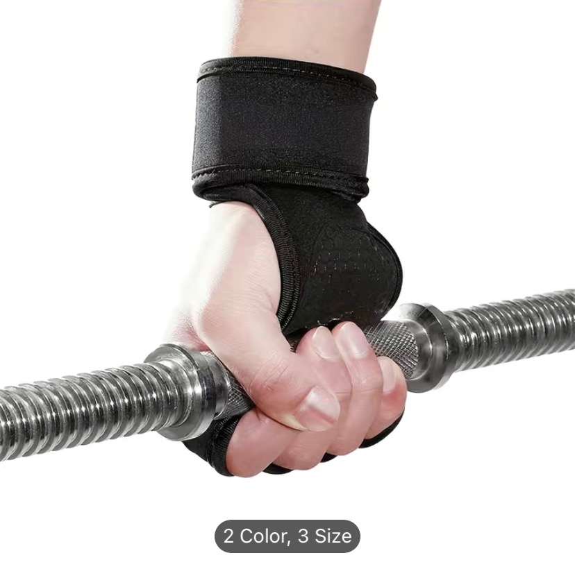 Half Finger Pull Up Grip For Men And Women, Sports Wrist Protection Gloves, Barbell Gloves, Weightlifting Gloves