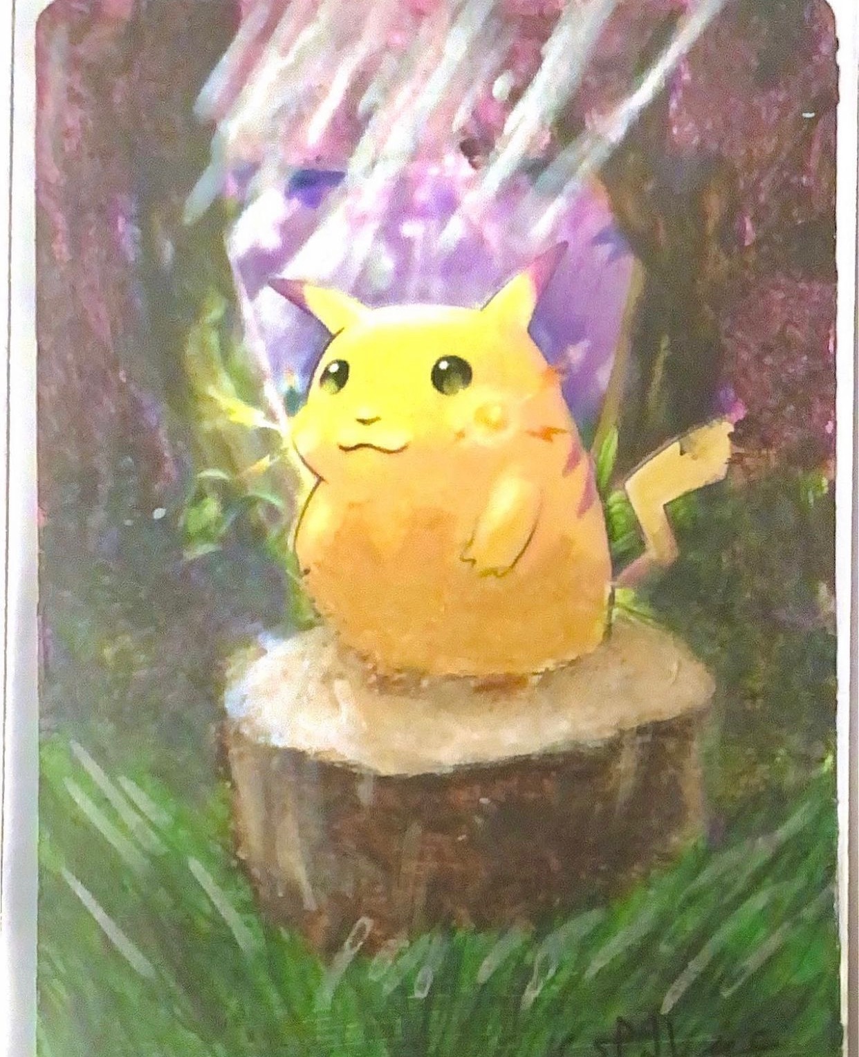 Full art Pikachu card customized