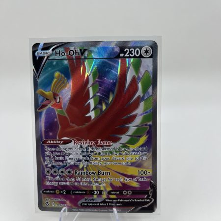 Ho-Oh V 187/195 Sword And Shield Silver Tempest Full Art Pokemon Card