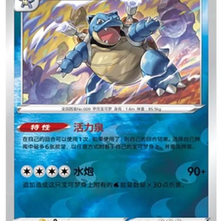 Pokemon Sword&Shield Pokemon GO S-Chinese Exclusive Picture Card Blastoise Holo