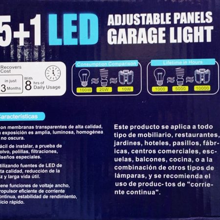 LED GARAGE LIGHT 5+1