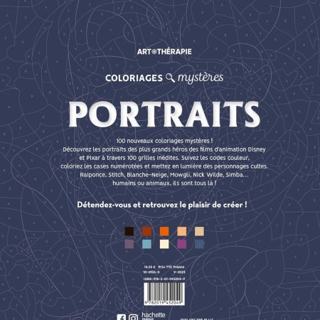 Coloriages mystères Disney - Portraits
