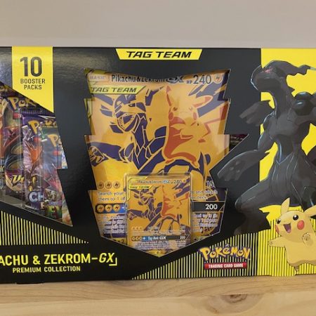 Pikachu and Zekrom gx premium collection