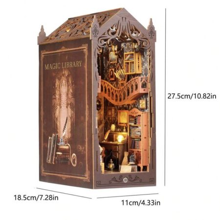 Miniature DIY Magic Bookcase 3D Puzzle