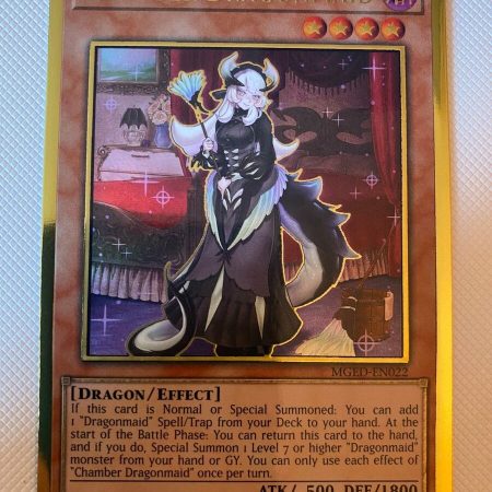 Chamber Dragonmaid - MGED-EN022 - Premium Gold Rare 1st Edition