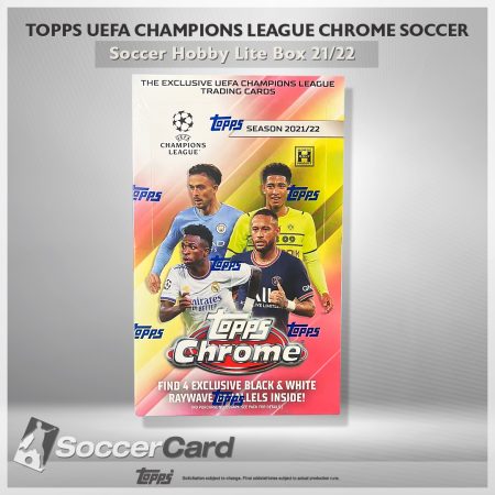 Topps UEFA Champions League Chrome Soccer Soccer Hobby Lite Box 21/22 - Sealed