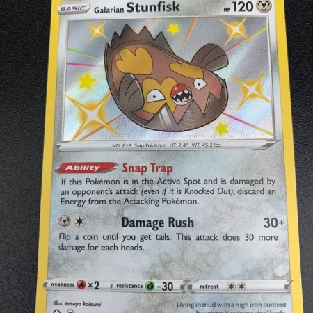 Pokemon - Galarian Stun - SV088/SV122 - Shining Fates Shiny Chest - Holo NM -