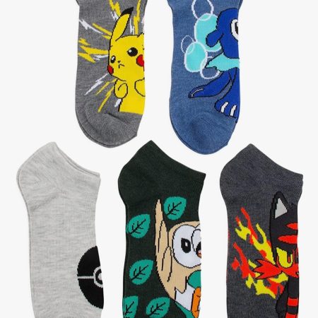 Pokémon 5 Pack Socks، Size: 10-13 ( L )
