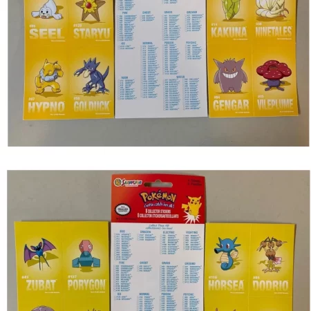 1999 Pokemon Sandylion Sticker Sheets