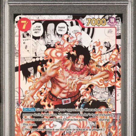 One Piece Paramount War Portgas D Ace Manga Alt Art. English PSA 10 Gem Mint