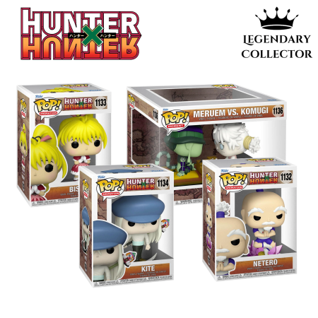 Funko Pop Hunter x Hunter The New Wave ( set of 4 pops #1133 , #1132 , #1134 & #1136 )