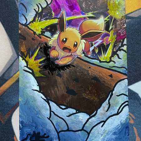 Eevee Pokémon custom artwork card