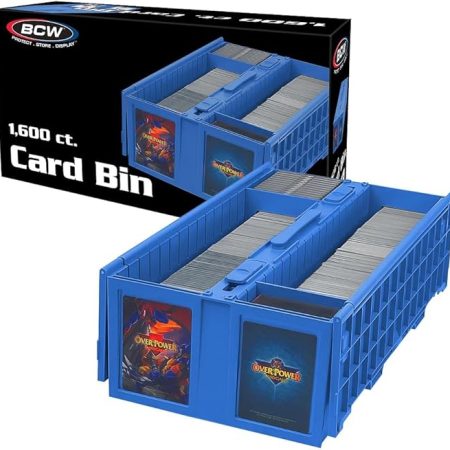 BCW Collectible Card Bin - Holds up to 1600 Cards - Blue