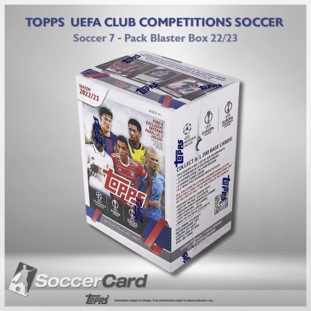 Topps UEFA Club Competitions Soccer 7-Pack Blaster Box 22/23 - Sealed