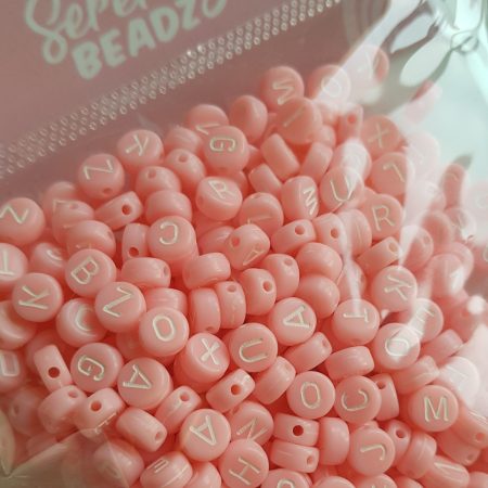 Letter beads PINK