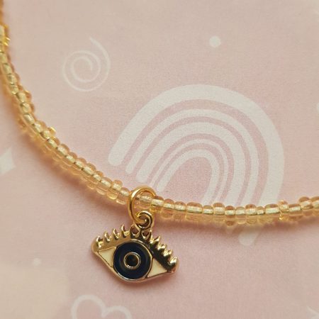 Evil eye dainty necklace