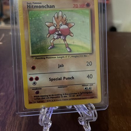 Pokémon TCG Hitmonchan Base Set 7/102 Holo Unlimited Holo Rare