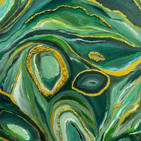 Acrylic Painting: Malachite Dreamscape