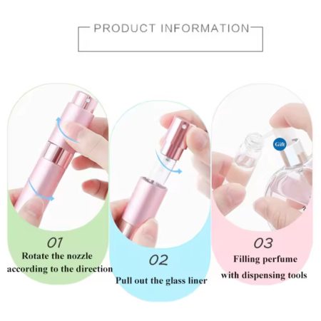 Portable Mini Perfume Refillable Bottle 8ml