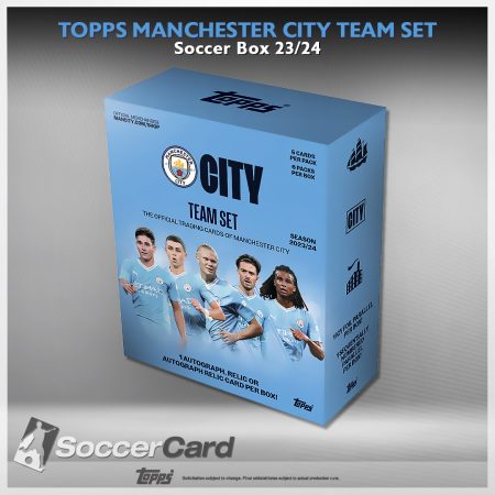 Topps Manchester City Team Set Soccer Box 23/24 - Sealed