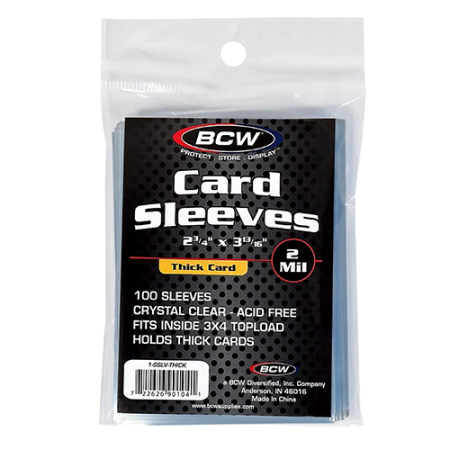 100 Thick Protective Soft Sleeves (BCW)