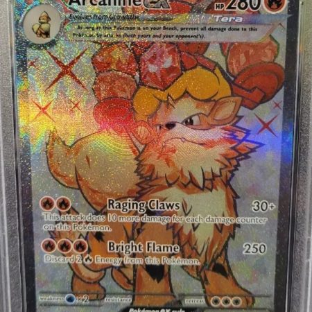 Pokemon Arcanine ex 224/198 Scarlet Violet Full Art Ultra Rare NM PSA 10 2023 ⭐️⭐️