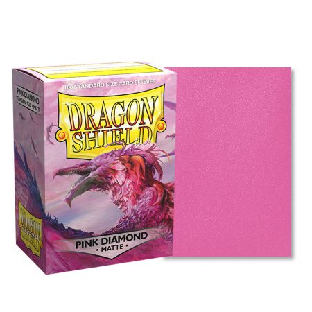Dragon Shield Matte Pink Diamond - Standard Size Sleeves 100 ct