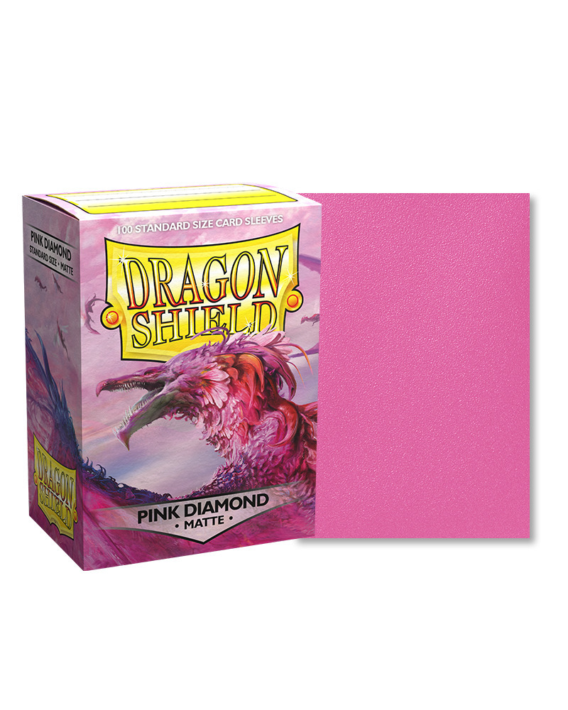 Dragon Shield Matte Pink Diamond - Standard Size Sleeves 100 ct