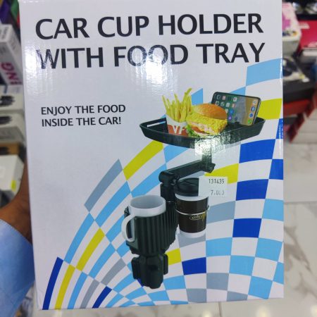 Car Cup Holder With Food Tray