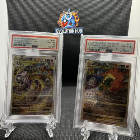 Mewtwo CZ PSA 10 & Charizard Vstar PSA 10