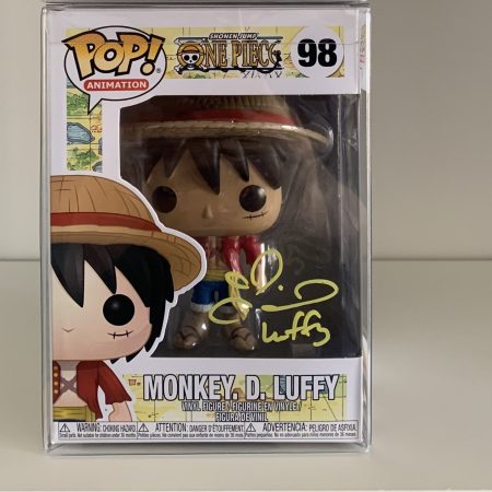 Luffy funko pop signed by English voice actor
