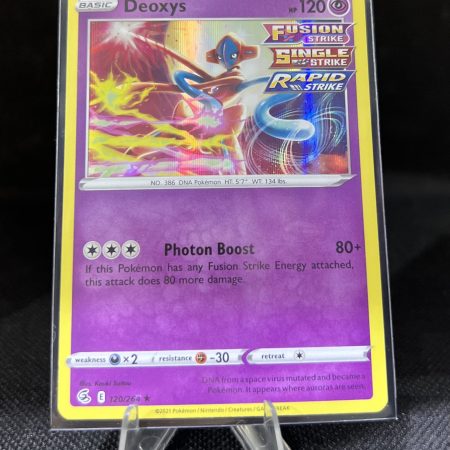 Pokemon SWSH Fusion Strike TCG Card Rare HOLO - Deoxys 120/264