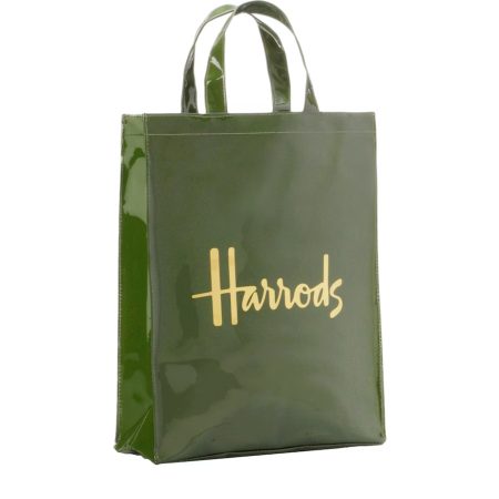 Harrods Logo Shopper Bag ( Medium ) ( Green )