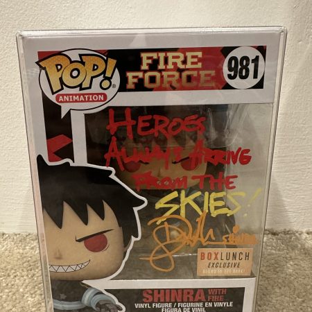 Funko Pop! Vinyl Fire Force - Shinra with Fire Box Lunch - Signed By Derick Snow