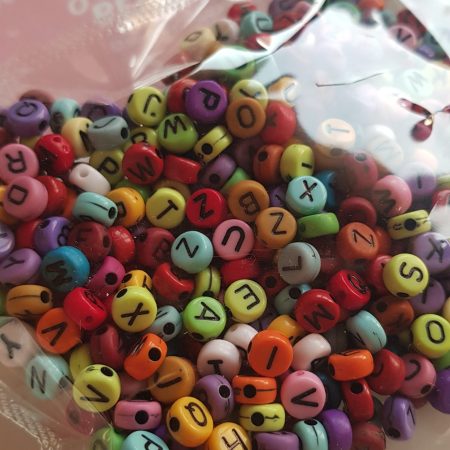 Letter beads