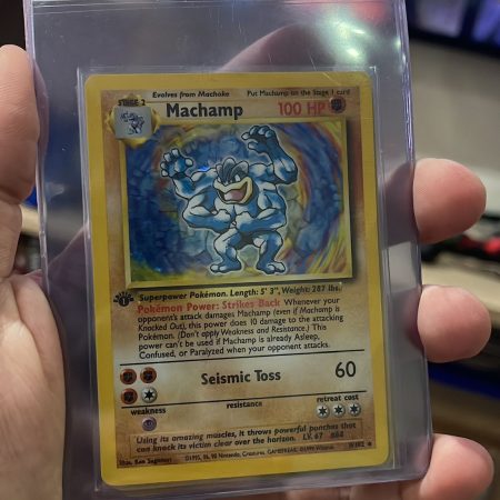 MACHAMP 1st Edition 8/102 Base Set HOLO Rare 1999 Vintage Pokémon TCG NM/MINT